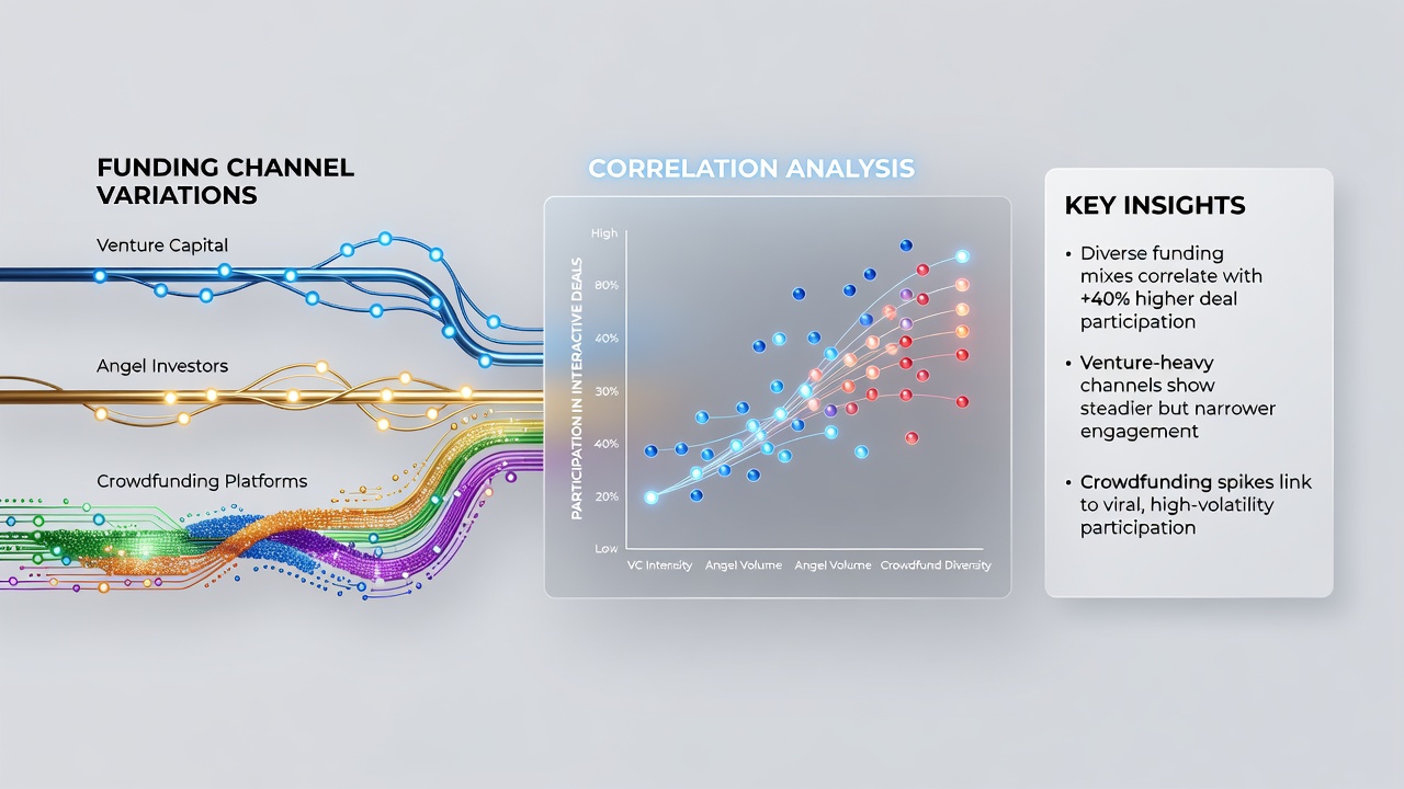 Analysis chart showing correlation between funding channels and live dealer participation rates on mobile devices